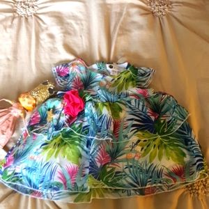 Baby jungle dress, beach vacation